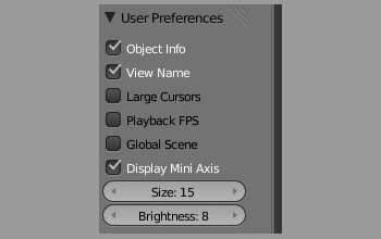 Доступ к пользовательским настройкам с панели инструментов Blender 2.5