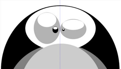 Глаза из эллипса в Inkscape