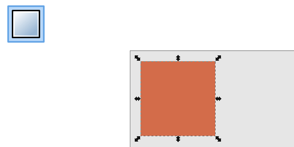 Рисование квадрата в Inkscape