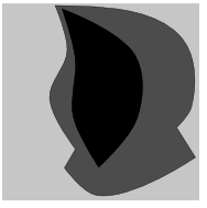Заливка фигуры серым цветом в Inkscape