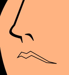 Рисование верхней губы в Inkscape