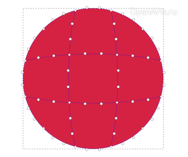 Создание градиентной сетки в Inkscape