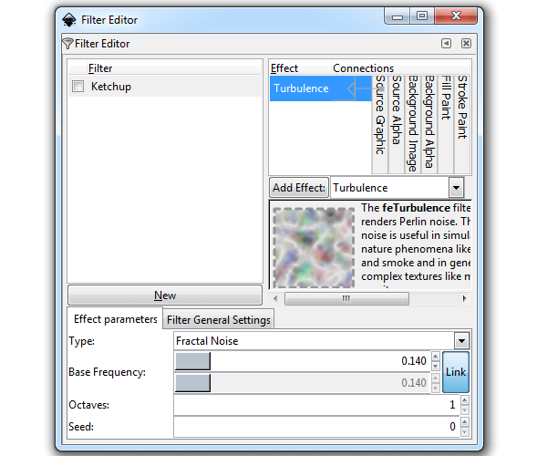 Создание фильтра из набора эффектов в Inkscape