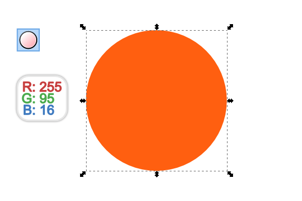 Рисование круга в Inkscape