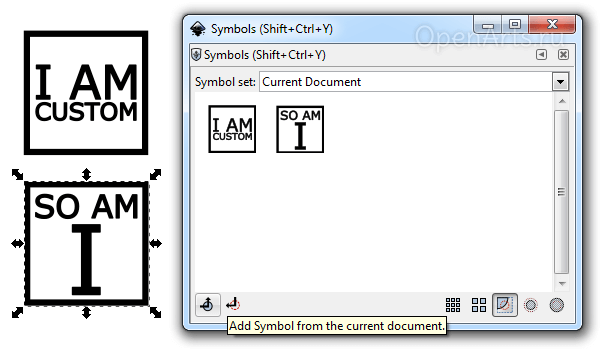 Создание своих символов для библиотеки Inkscape